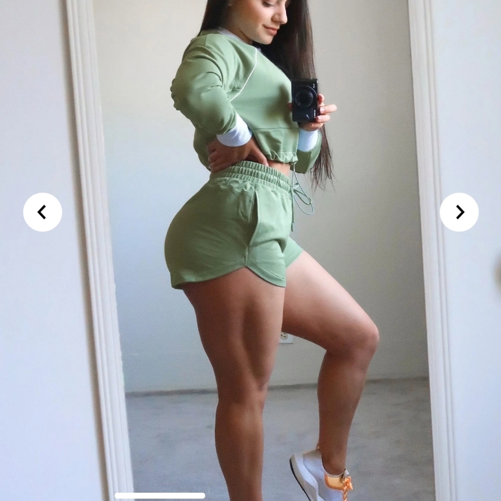 Gymshark Legacy Fitness Loose Shorts - Green, M